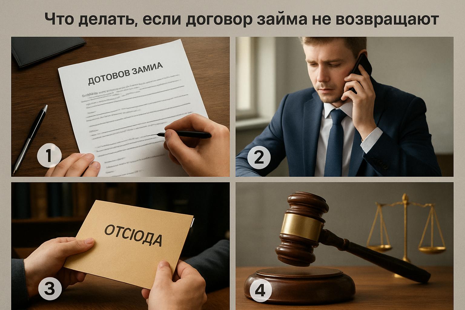 Что делать, если договор займа не возвращают — пошаговая инструкция, как восстановить