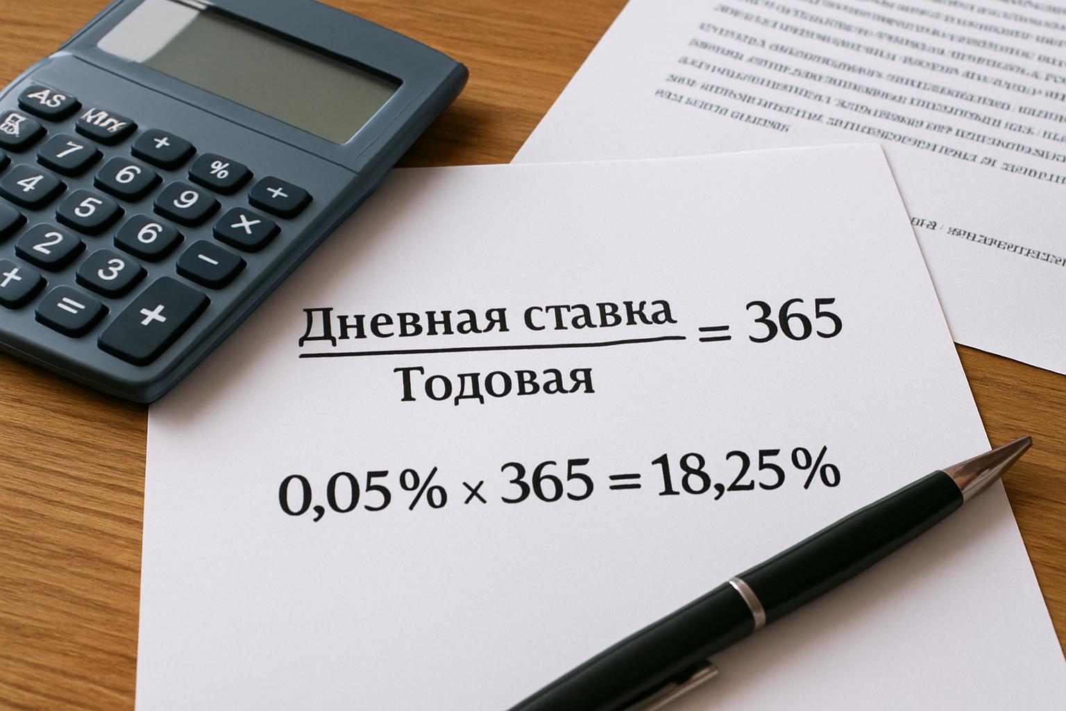 Как перевести дневную ставку в годовую — формула, примеры, почему это важно
