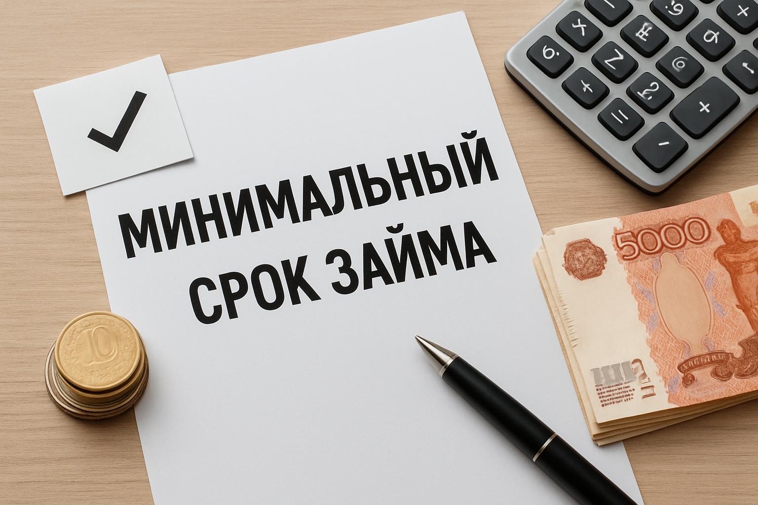 Минимальный срок займа — на какой минимальный срок дают, зачем нужны короткие займы