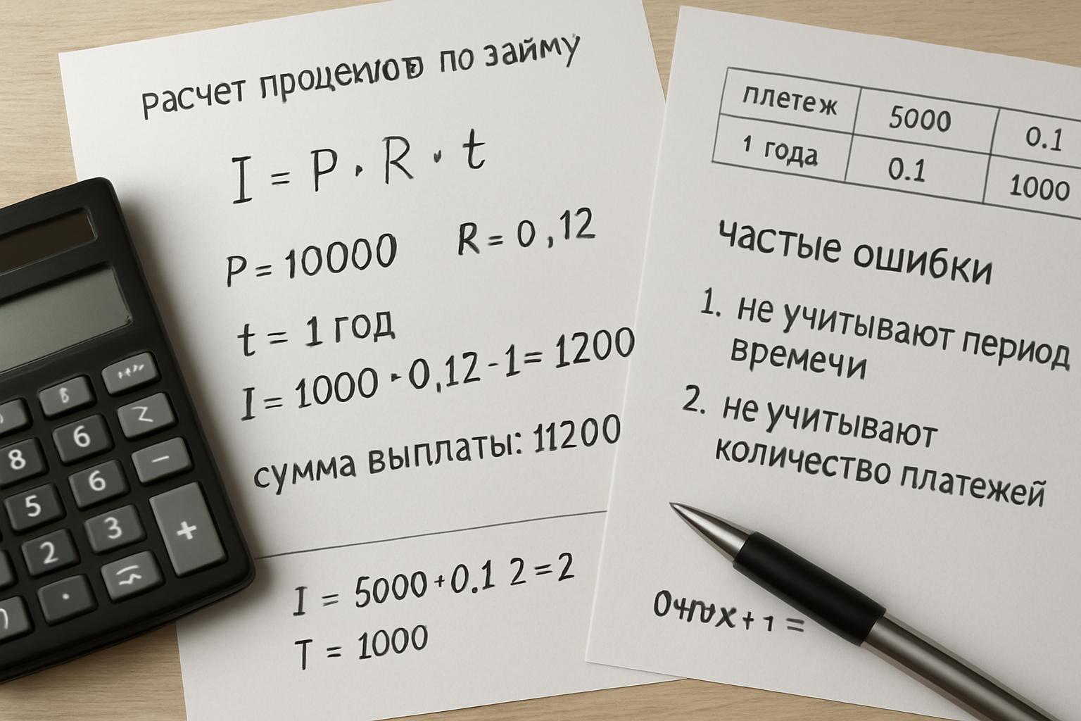 Как рассчитать проценты по займу — формулы, примеры, частые ошибки