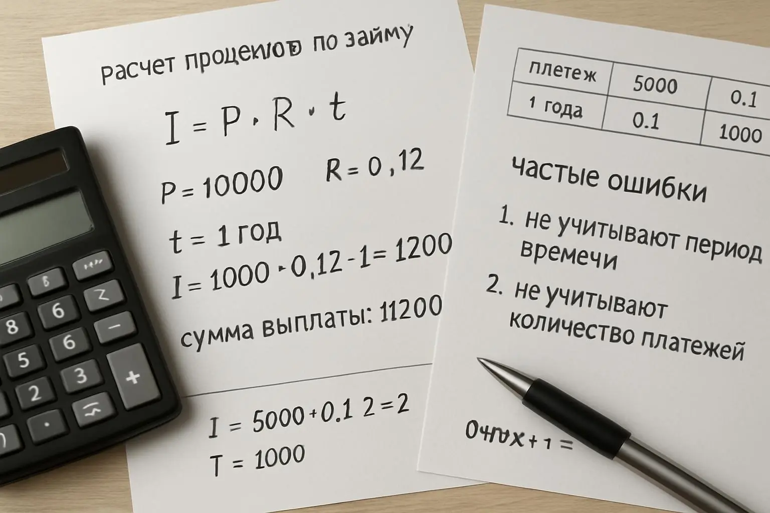 Как рассчитать проценты по займу — формулы, примеры, частые ошибки