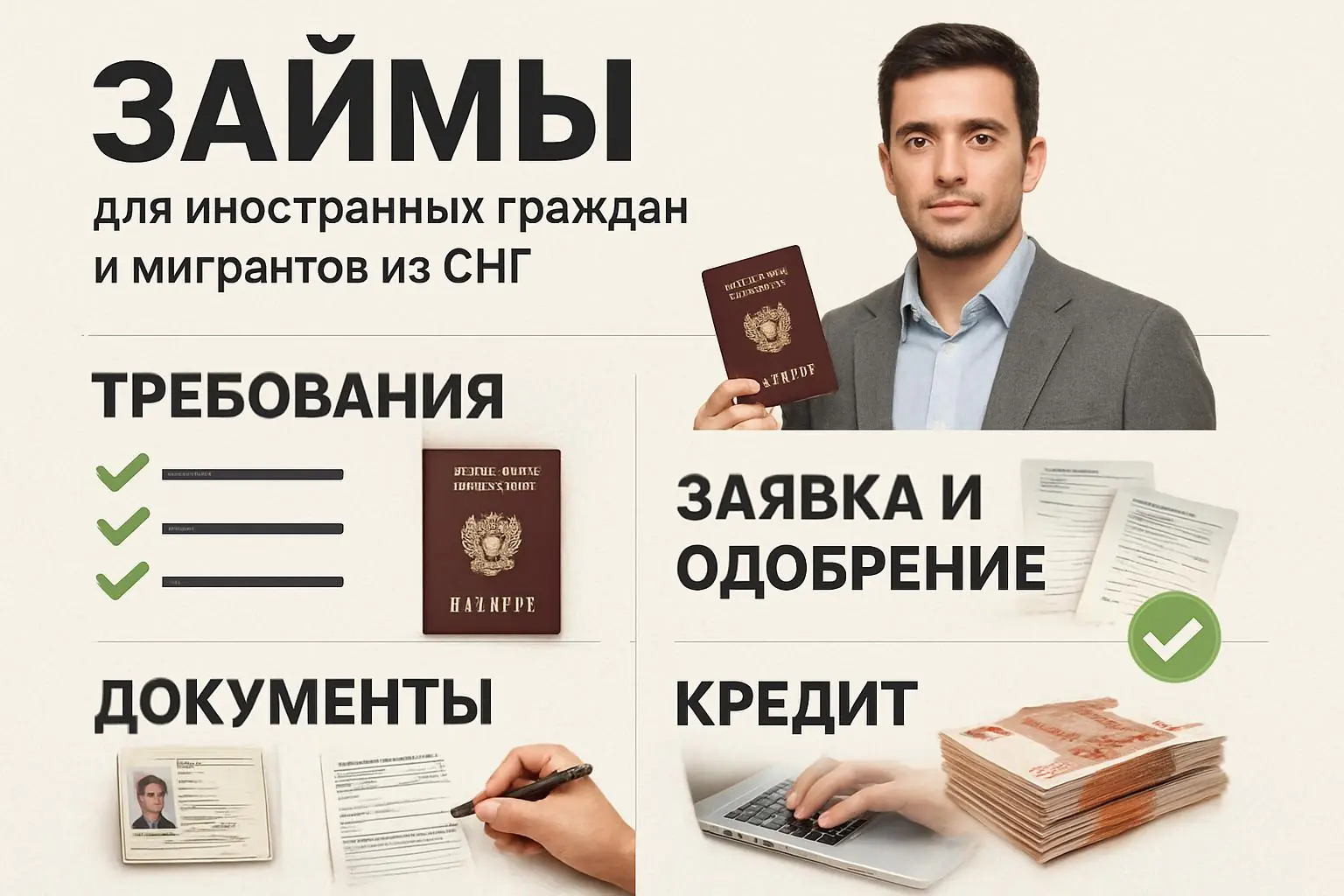 Условия и документы: Займы для иностранных граждан и мигрантов из СНГ
