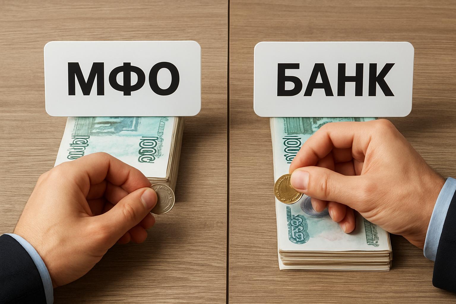 МФО или Банк: Что выгоднее? Сравнение условий и переплат