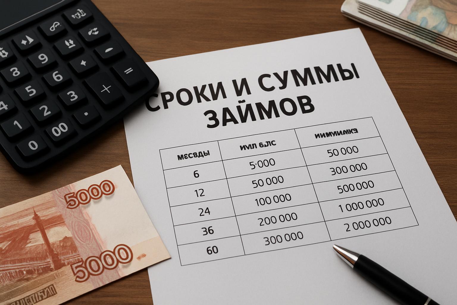 Сроки и суммы займов: на какой срок дают, какие суммы, полный разбор