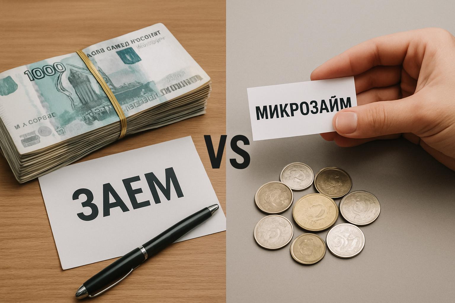 Отличие займа от микрозайма — полное сравнение, что выбрать