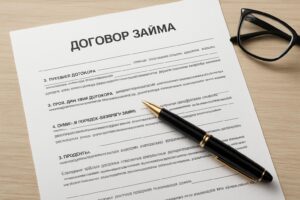 Существенные условия договора займа