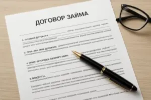 Существенные условия договора займа