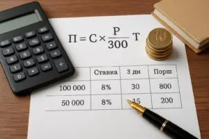 Расчет пени по ставке рефинансирования