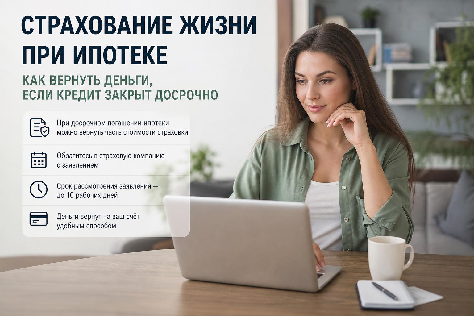 Страхование жизни при ипотеке — как вернуть деньги, если кредит закрыт досрочно