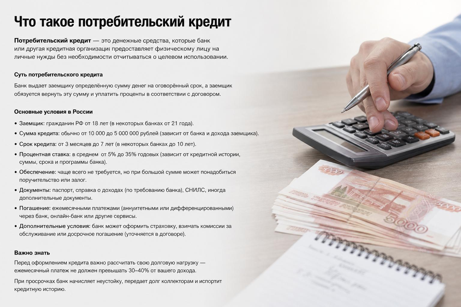 Что такое потребительский кредит — полное определение, суть, условия