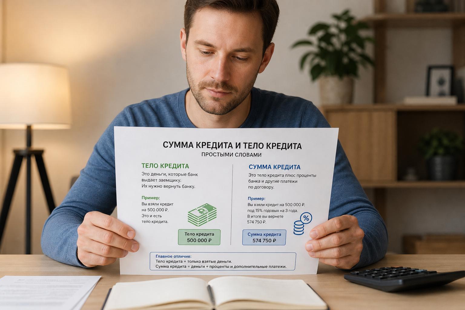 Что такое сумма кредита и тело кредита — полное объяснение простыми словами