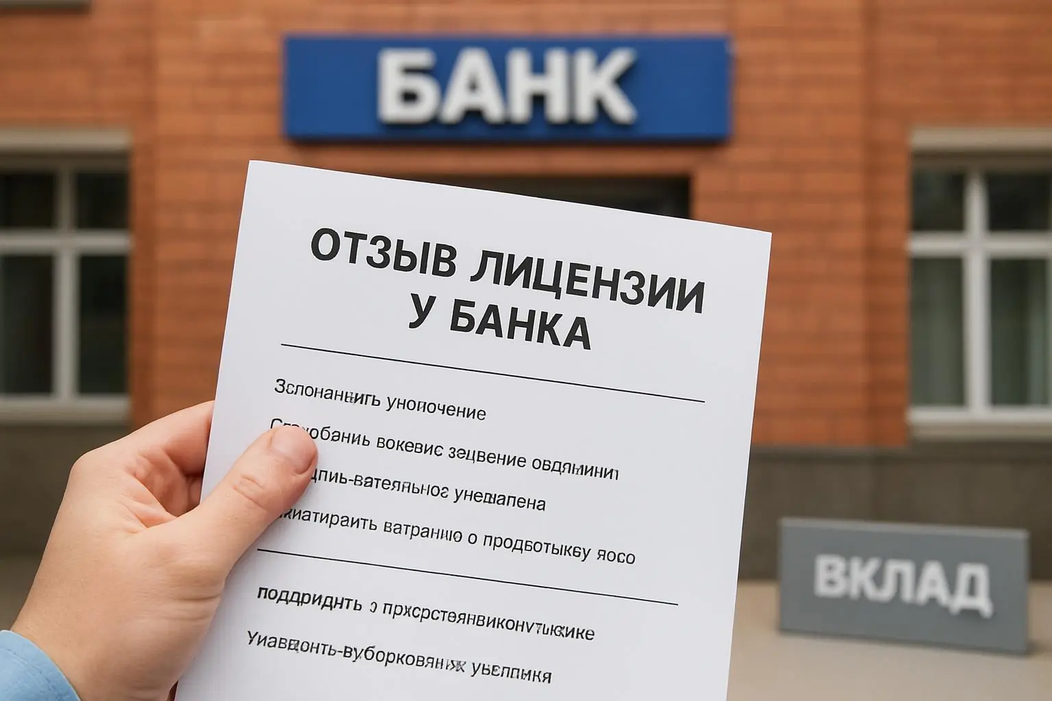 Отзыв лицензии у банка — полная инструкция для вкладчика