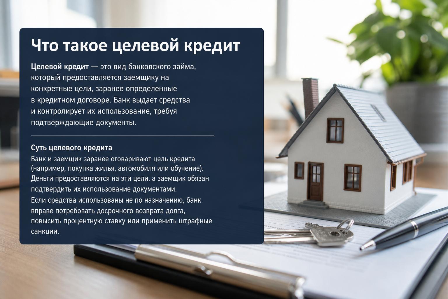 Что такое целевой кредит — полное определение, суть, виды, отличия от нецелевого