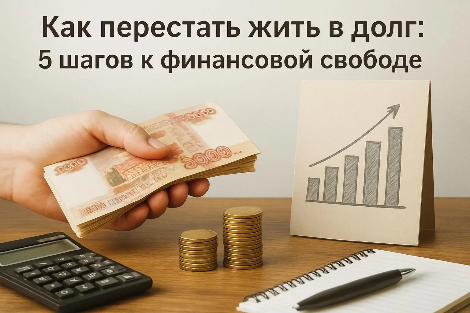 Как перестать жить в долг: 5 шагов к финансовой свободе