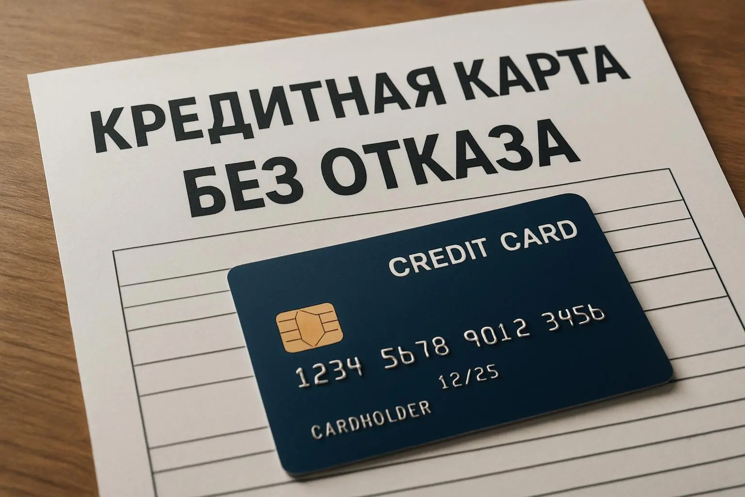 Кредитная карта без отказа — миф или реальность