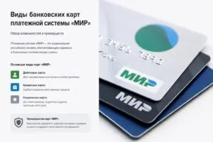 Виды банковских карт — обзор