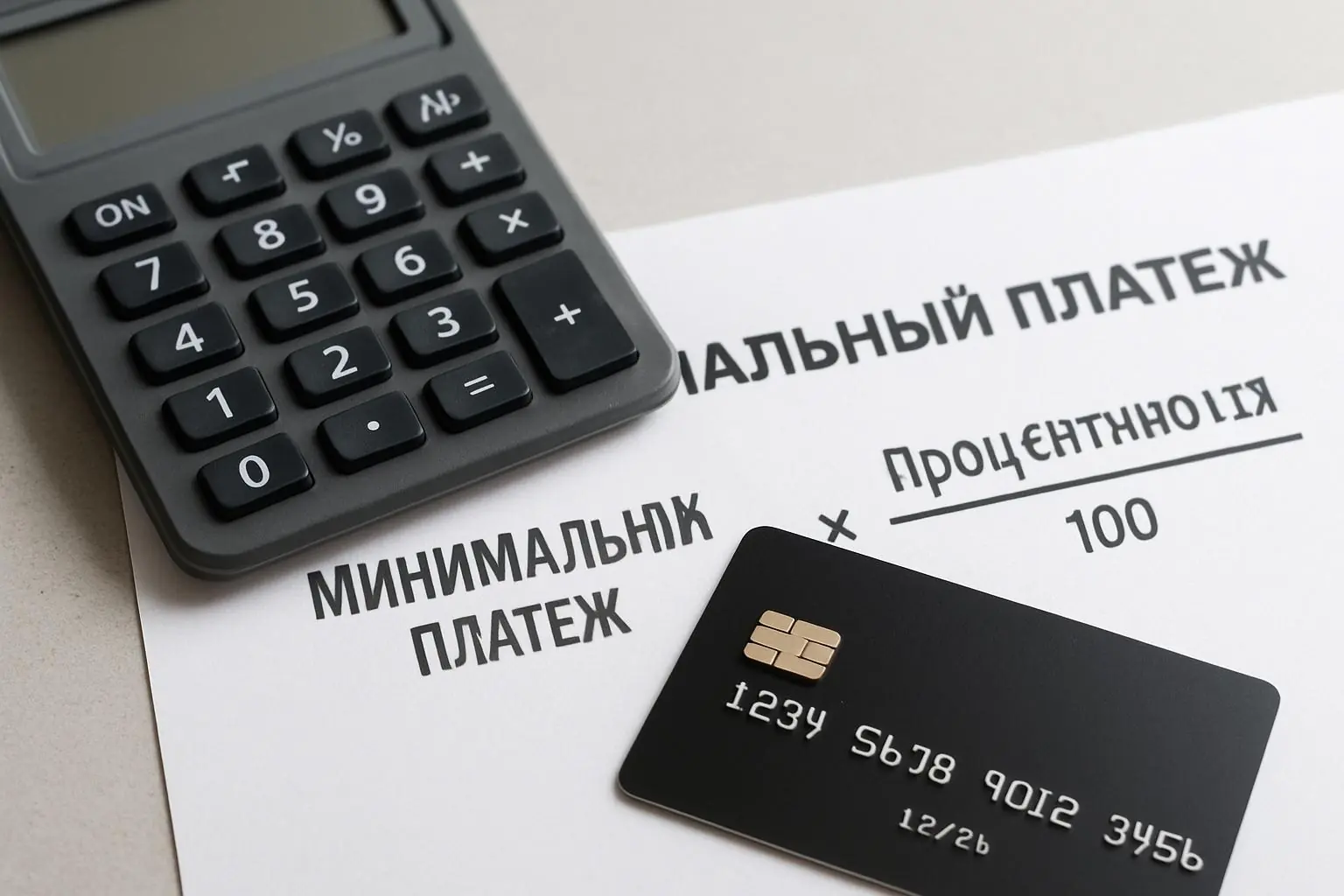 Минимальный платеж по кредитной карте — как рассчитывается