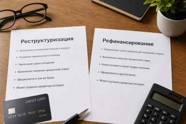 Отличие реструктуризации от рефинансирования кредитной карты