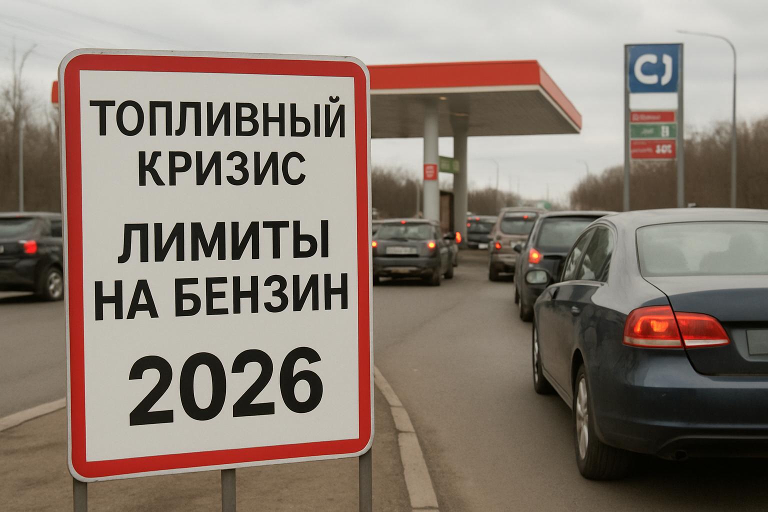 Топливный кризис в России: где ввели лимиты на бензин в 2026 году