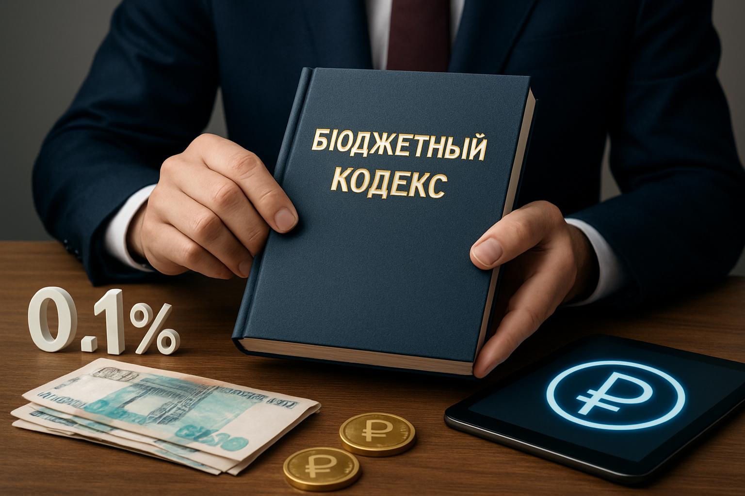 Бюджетный кодекс меняют: региональные кредиты под 0,1%, списание долгов и цифровой рубль