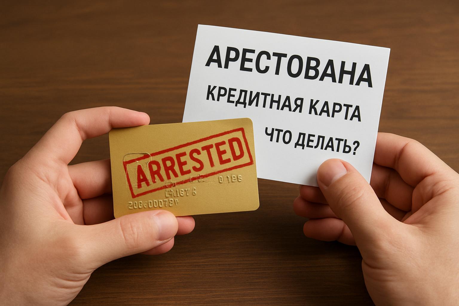 Арестована кредитная карта — что делать