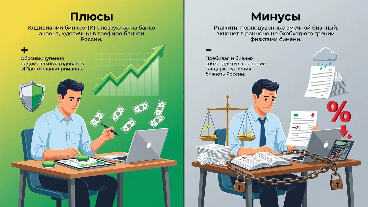 Плюсы и минусы расчетного счета для ИП