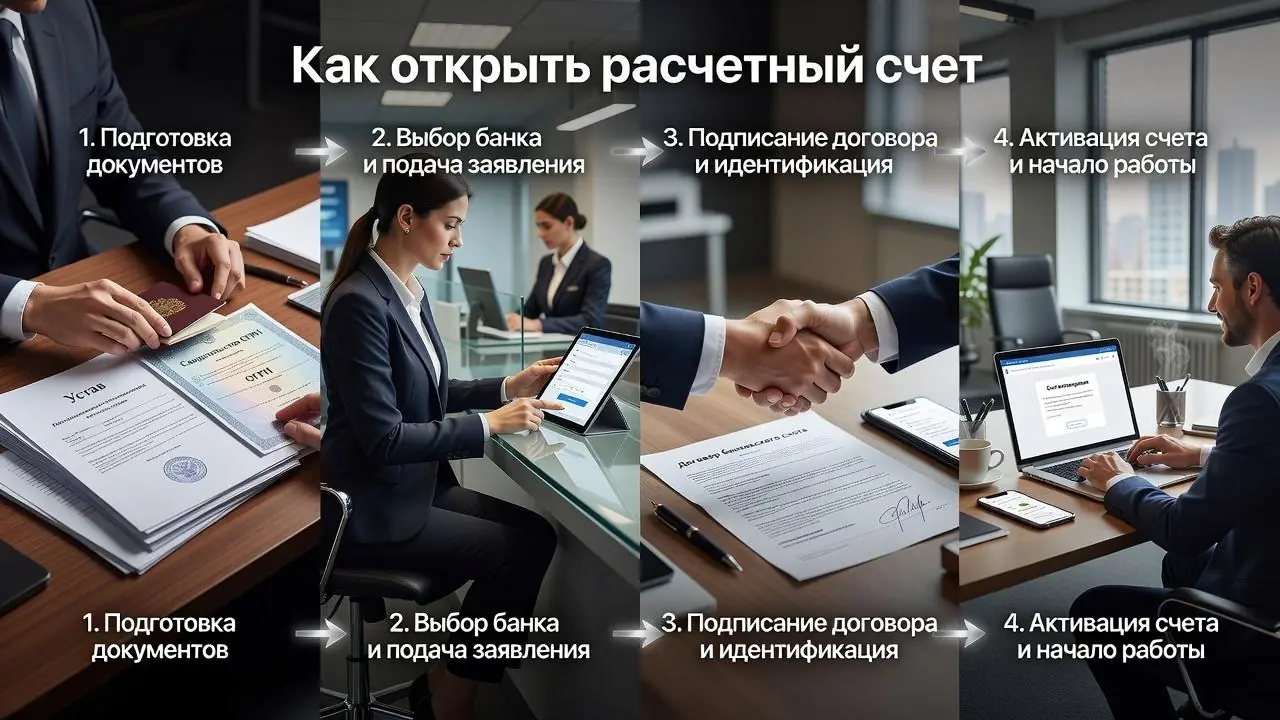 Как открыть расчетный счет — пошаговая инструкция