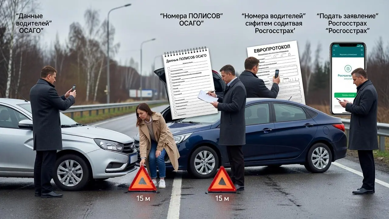 Что делать при ДТП по ОСАГО — порядок действий