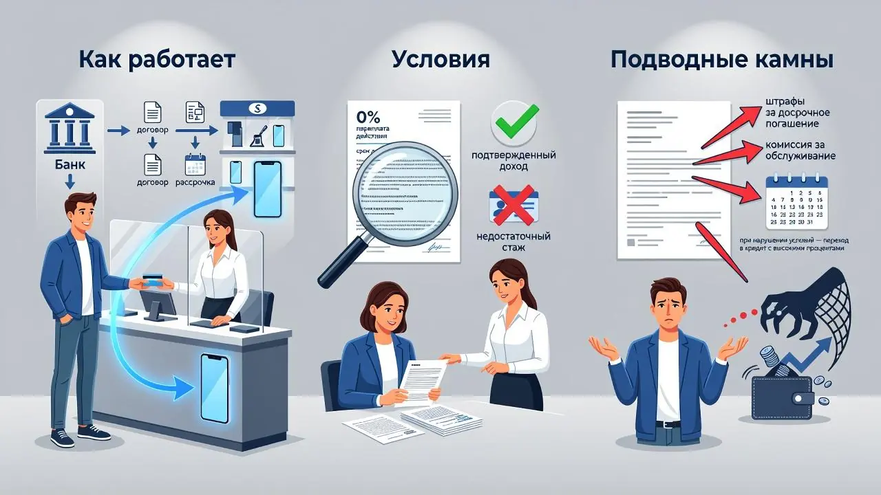 Банковская рассрочка: как работает, условия и подводные камни