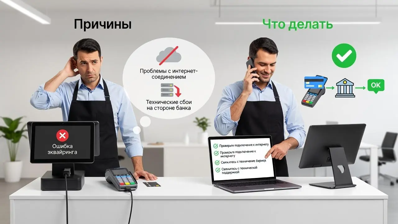 Эквайринг не работает — причины и что делать