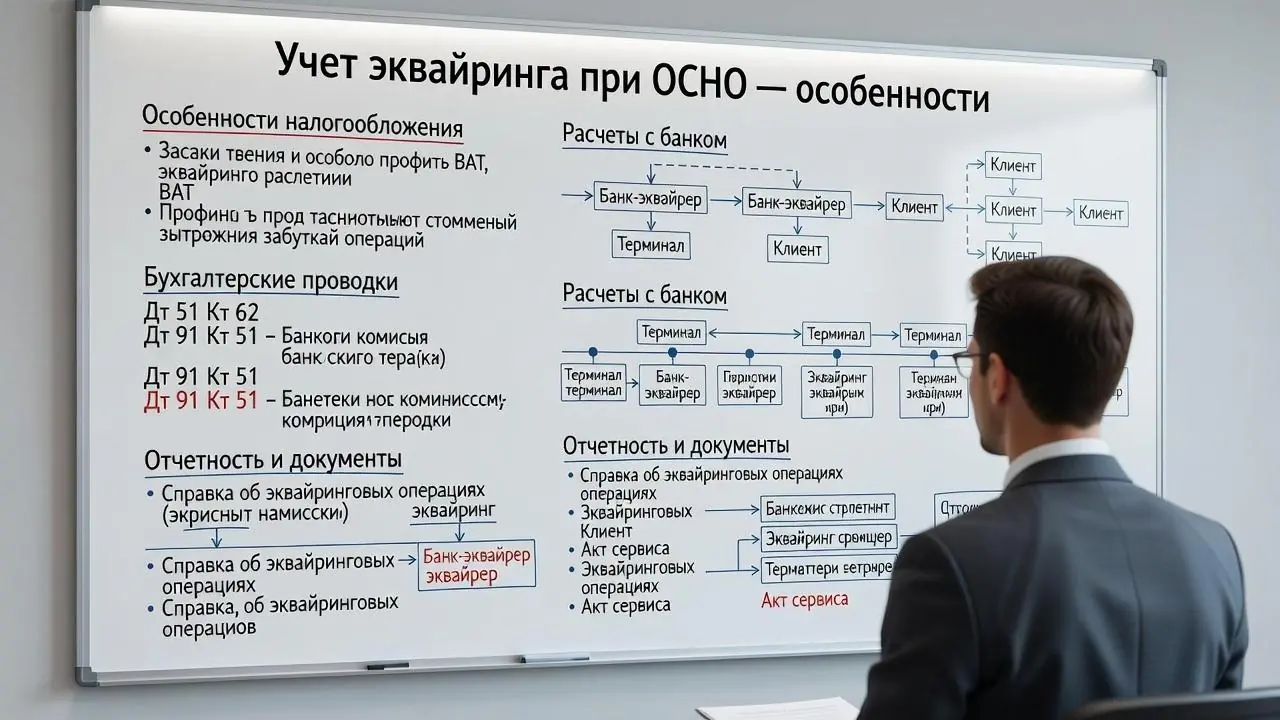 Учет эквайринга при ОСНО — особенности