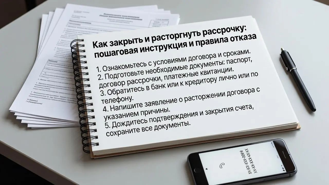 Как закрыть и расторгнуть рассрочку: пошаговая инструкция и правила отказа
